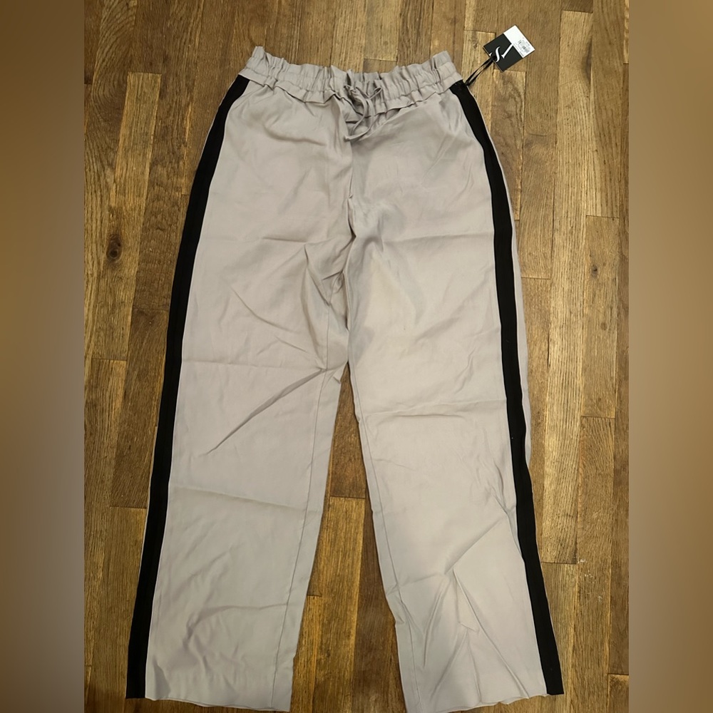 Simply Vera Vera Wang Gray Pants with Black Stripes